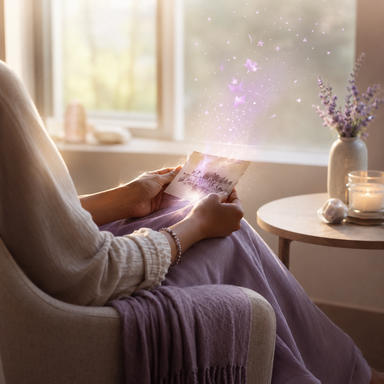 A calm setting representing emotional recovery