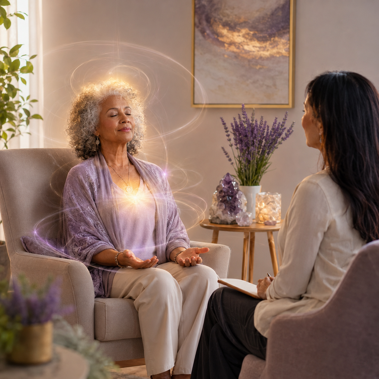 A calm setting representing subconscious transformation and personal growth